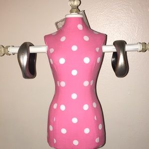 2 Wooden Wave Bracelets with Silver Paint